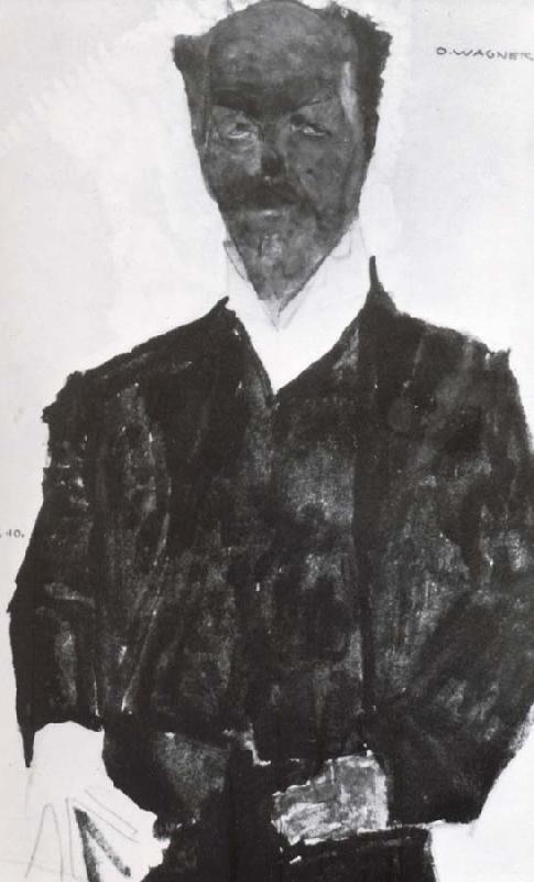 Egon Schiele Portrait of a otto wagner